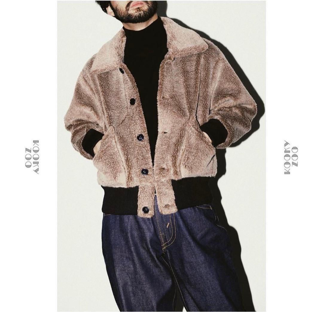 KOOKY ZOO JUVENILE FUR JACKET ベージュ