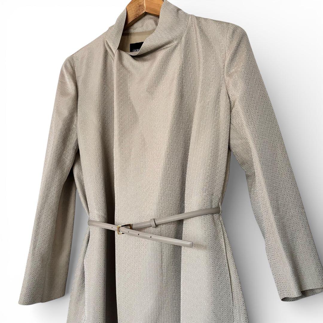 【23SS/約35万】ジョルジオアルマーニ 最高級 黒ラベル コート グレージュ