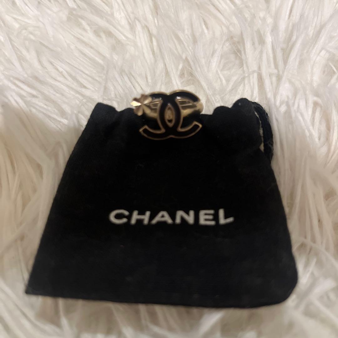 CHANEL ゴールド ロゴリング
