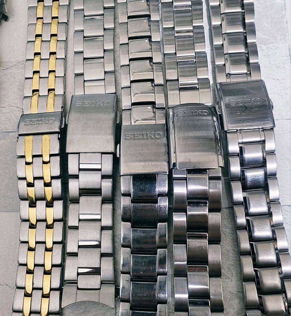 20mm SEIKO セイコー 腕時計ベルト メタルバンド 5本セット