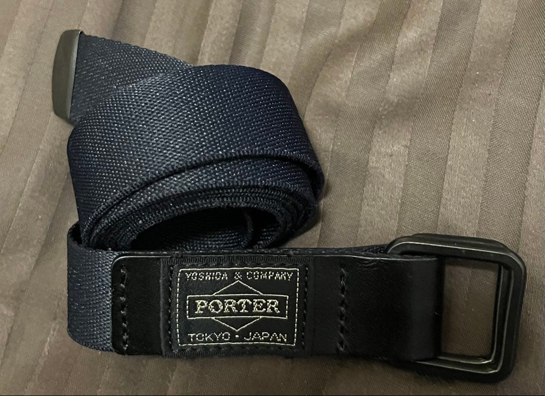 N.HOOLYWOOD PORTER ベルト ネイビー エヌハリ YOSHIDA