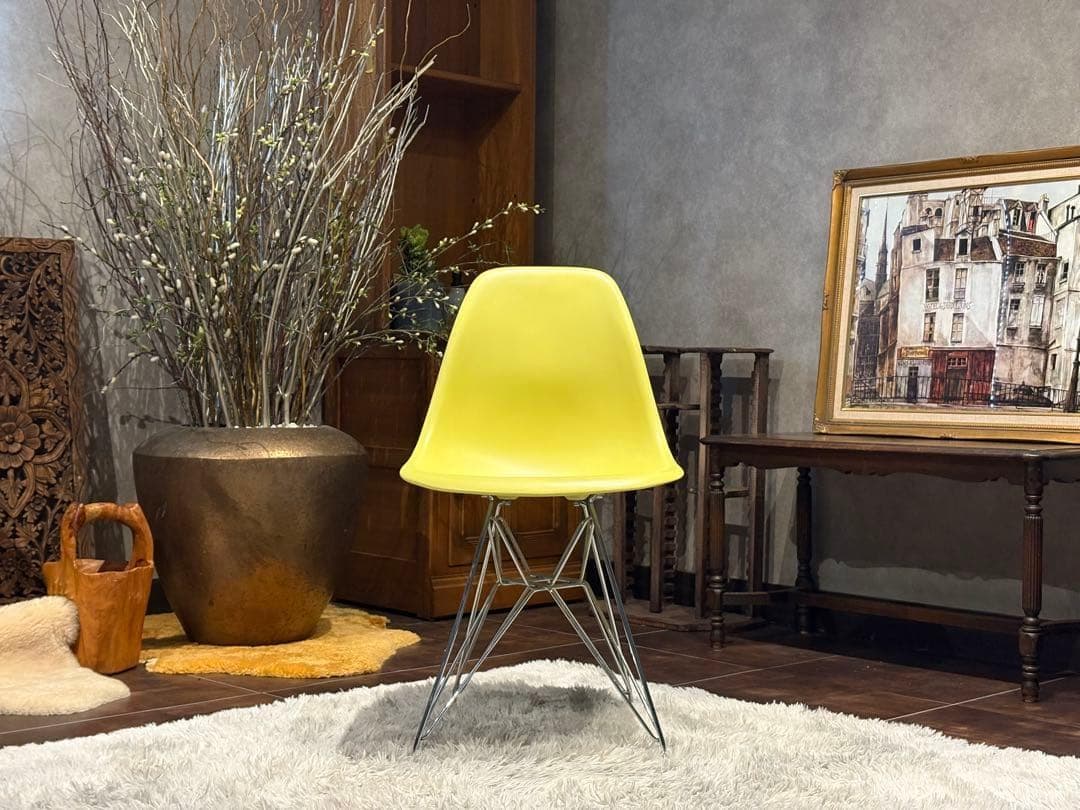 ハーマンミラー　イームズ シェルチェア　エッフェルベース（ワイヤーベース）InY