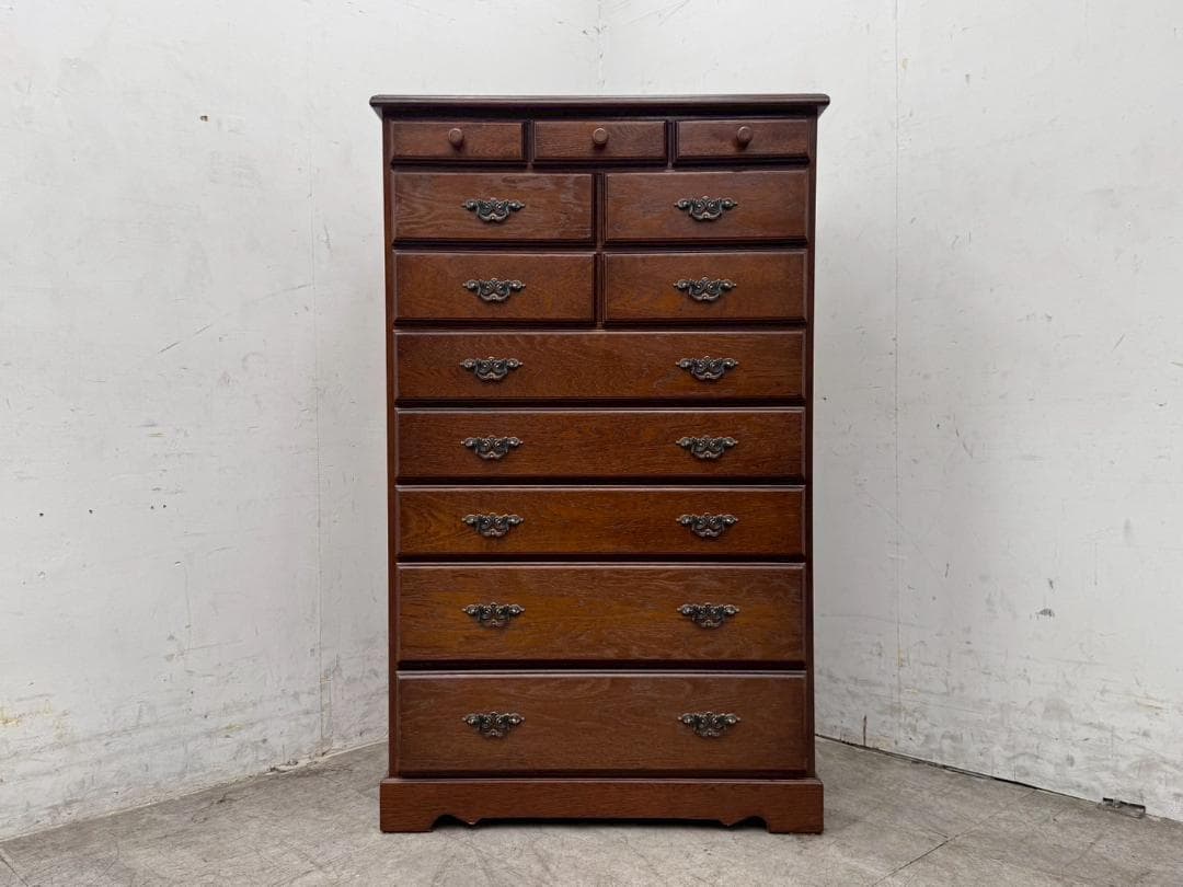 T7391☆美品☆越後民芸☆整理箪笥ヨーロピアンスタイルチェスト多収納☆新潟加茂