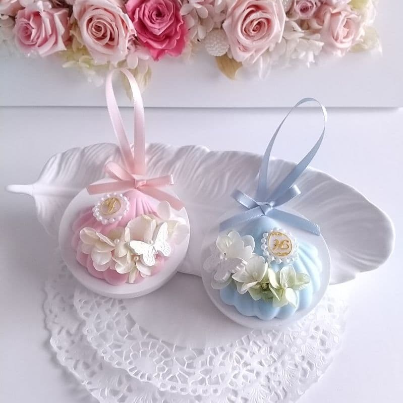 【現品限り】アロマストーンシェルフラワーサシェ2点セット&羽トレー付き