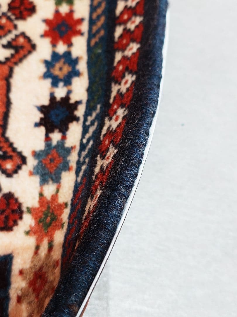 ペルシャ絨毯　ヤラメ絨毯　座布団　手織り　イラン　座布団ヤラメ(2)