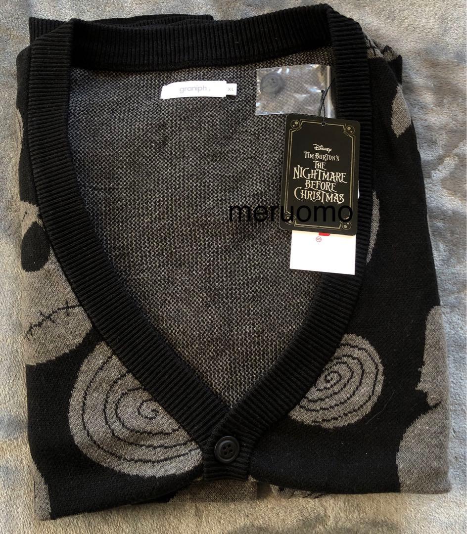 XL グラニフ ナイトメア　ジャック スケリントン カーディガン ディズニー