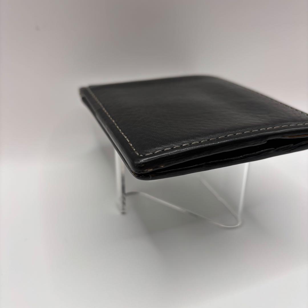 土屋鞄　二つ折り財布　マネークリップ　ブラック　　ウルバーノ　財布　札入れ　黒