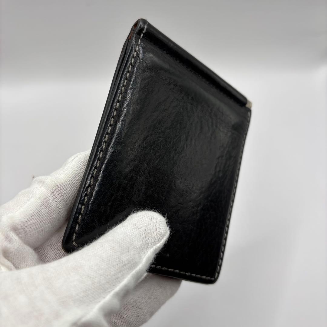 土屋鞄　二つ折り財布　マネークリップ　ブラック　　ウルバーノ　財布　札入れ　黒