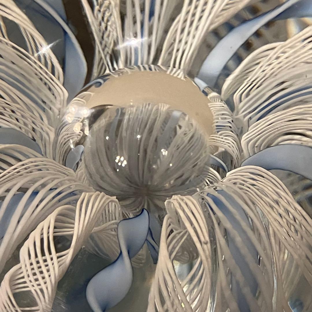 Murano glass ベネチアングラス　レース　ペーパーウエイト