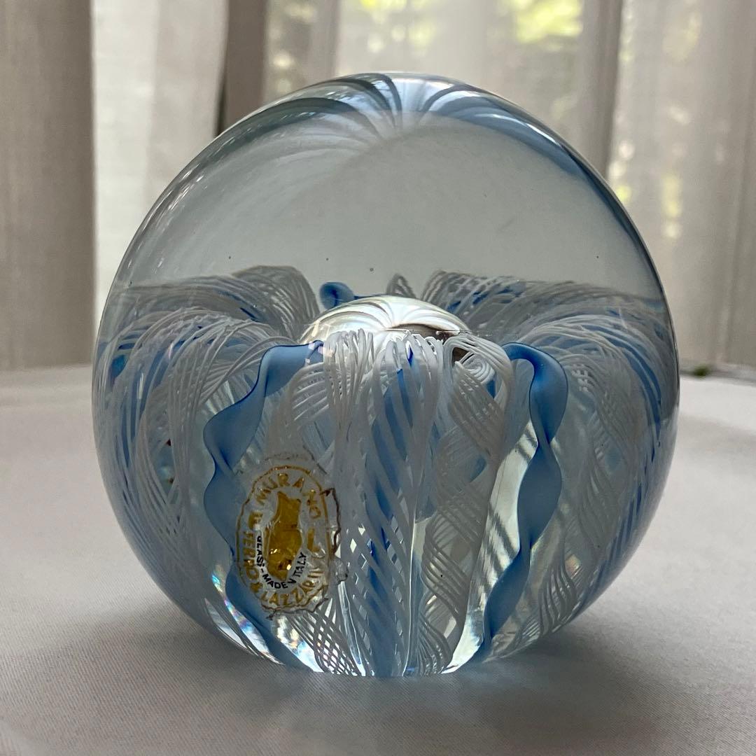 Murano glass ベネチアングラス　レース　ペーパーウエイト