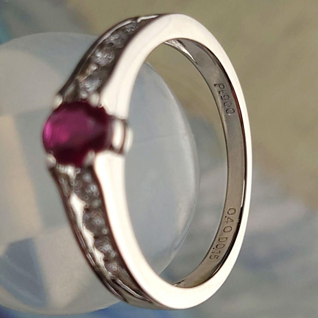 専用　Ptルビー ダイヤモンドリング ノーヒートルビー プラチナ ダイヤ