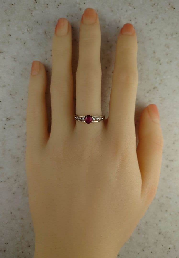 専用　Ptルビー ダイヤモンドリング ノーヒートルビー プラチナ ダイヤ