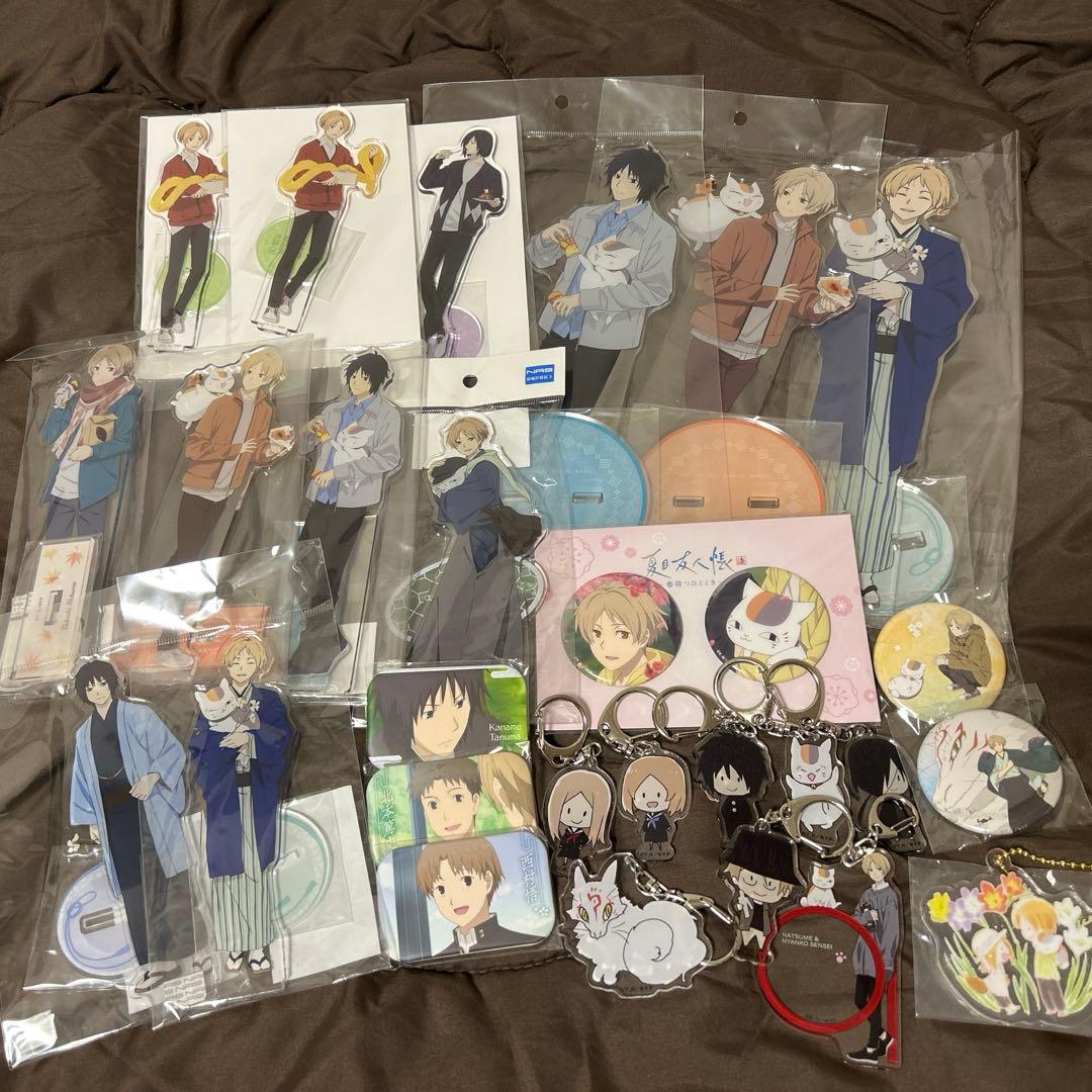 夏目友人帳 アクスタ アクキー 缶バッジ まるかく缶バッジ 京まふ