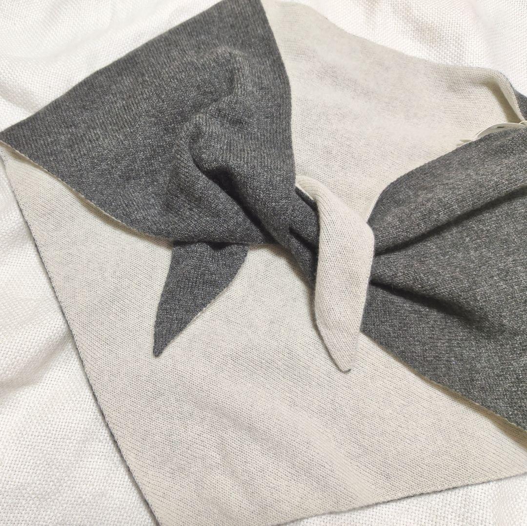 ASAUCEMELERアソースメレWAKOカシミヤ100%トライアングルストール