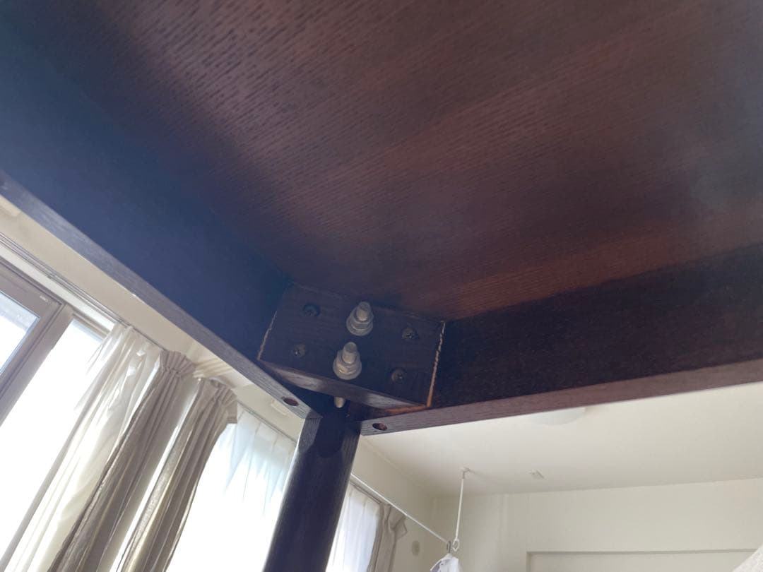 福岡市！ダークブラウン木製ダイニングテーブル