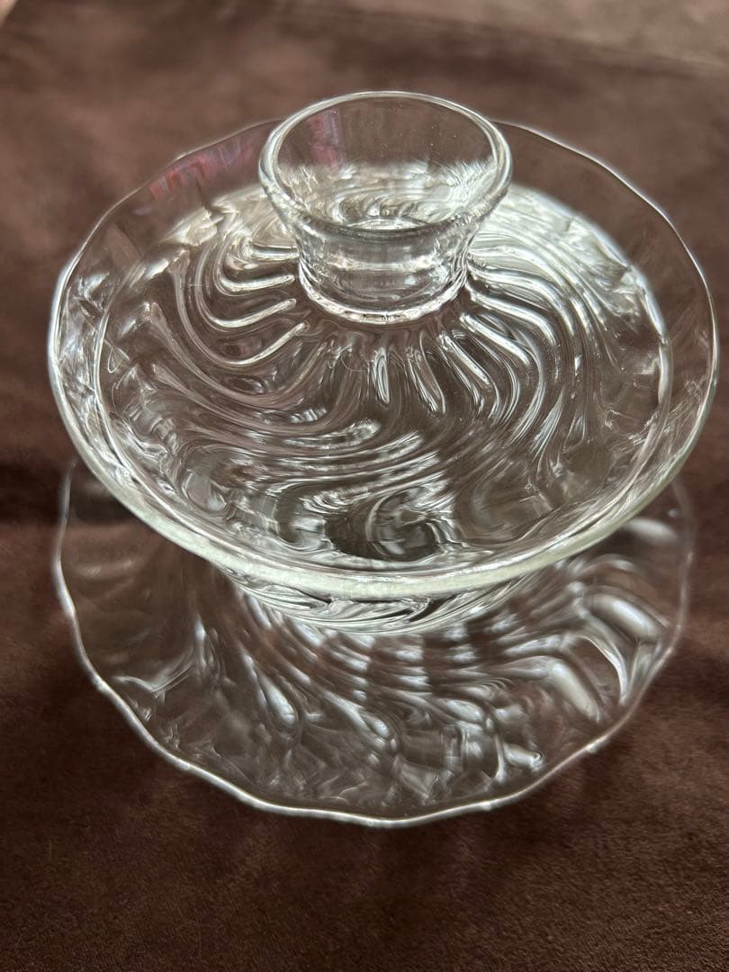 glass atelier えむに　蓋碗　Flow ペア　えむにガラス