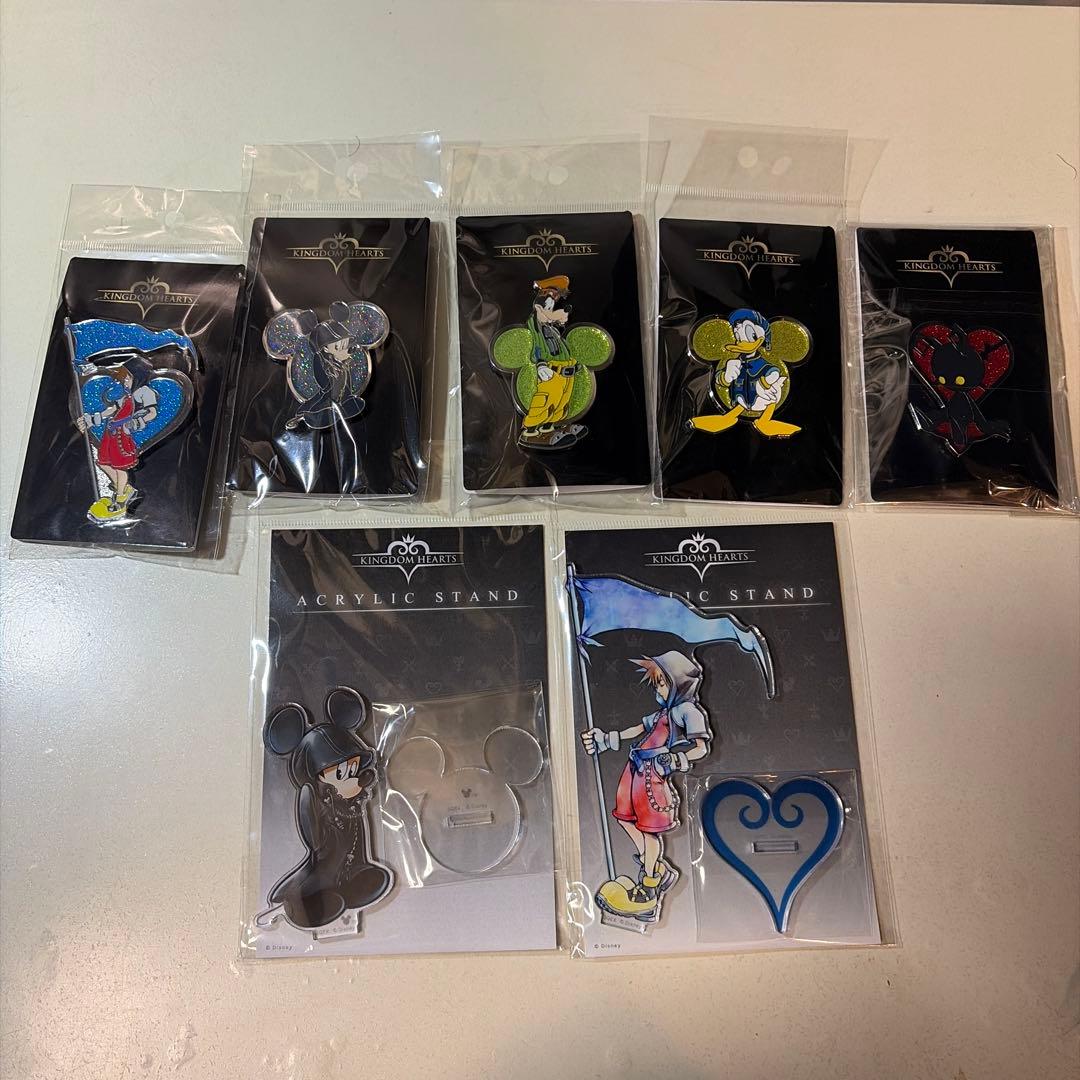 ②キングダムハーツ ロフト ピンズ 全5種類セット　ディズニー　アクリルスタンド