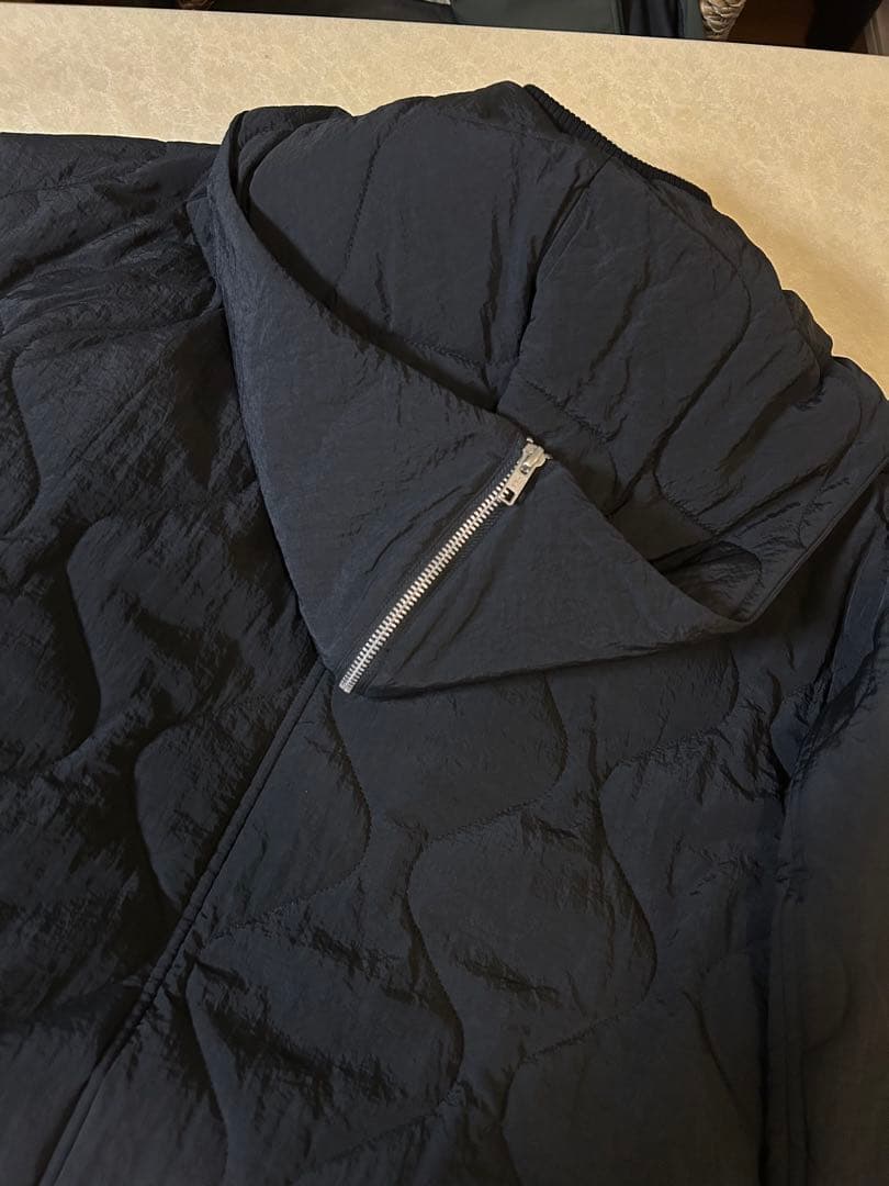 美品★ レイヤードライクキルティングコート