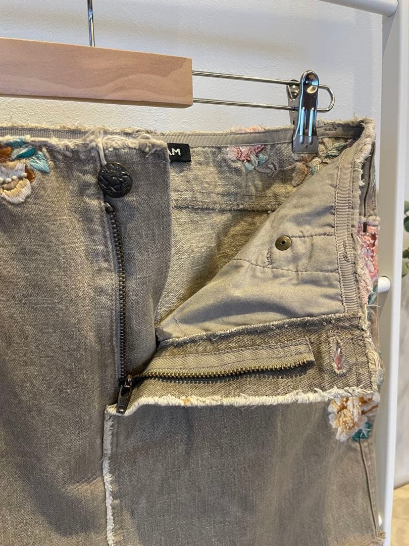 【希少】VIVIENNE TAM 花刺繍デニムスカート サイズ1 M