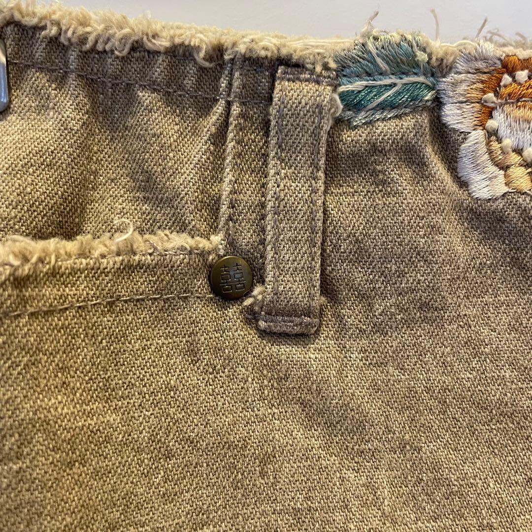 【希少】VIVIENNE TAM 花刺繍デニムスカート サイズ1 M