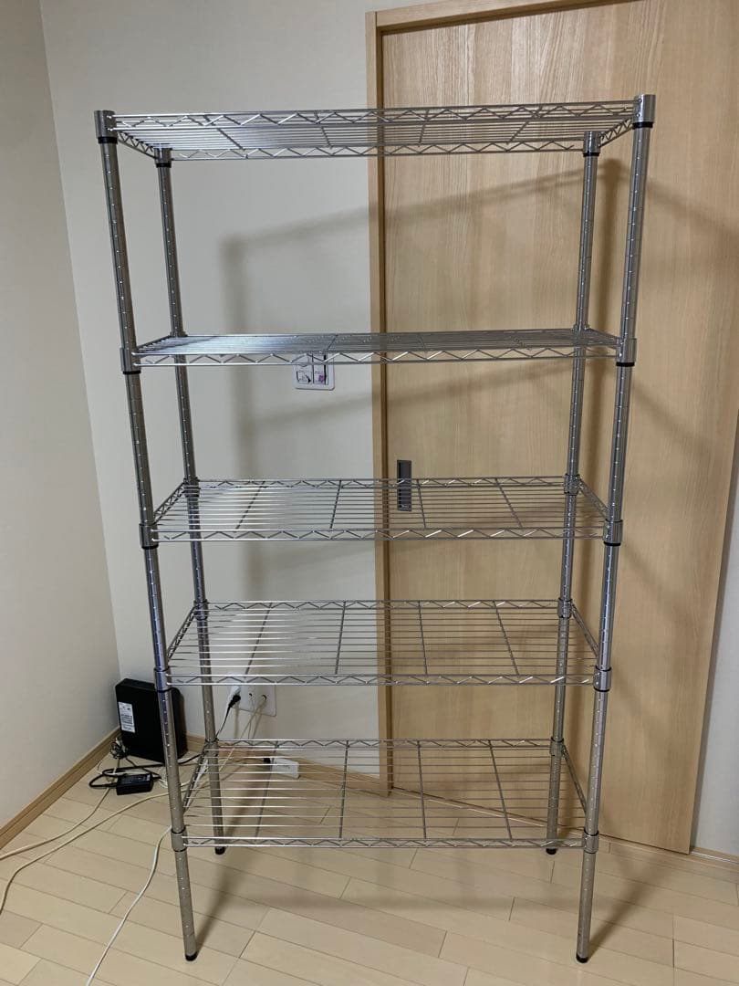 最終お値引き‼️5段 スチールラック シルバー