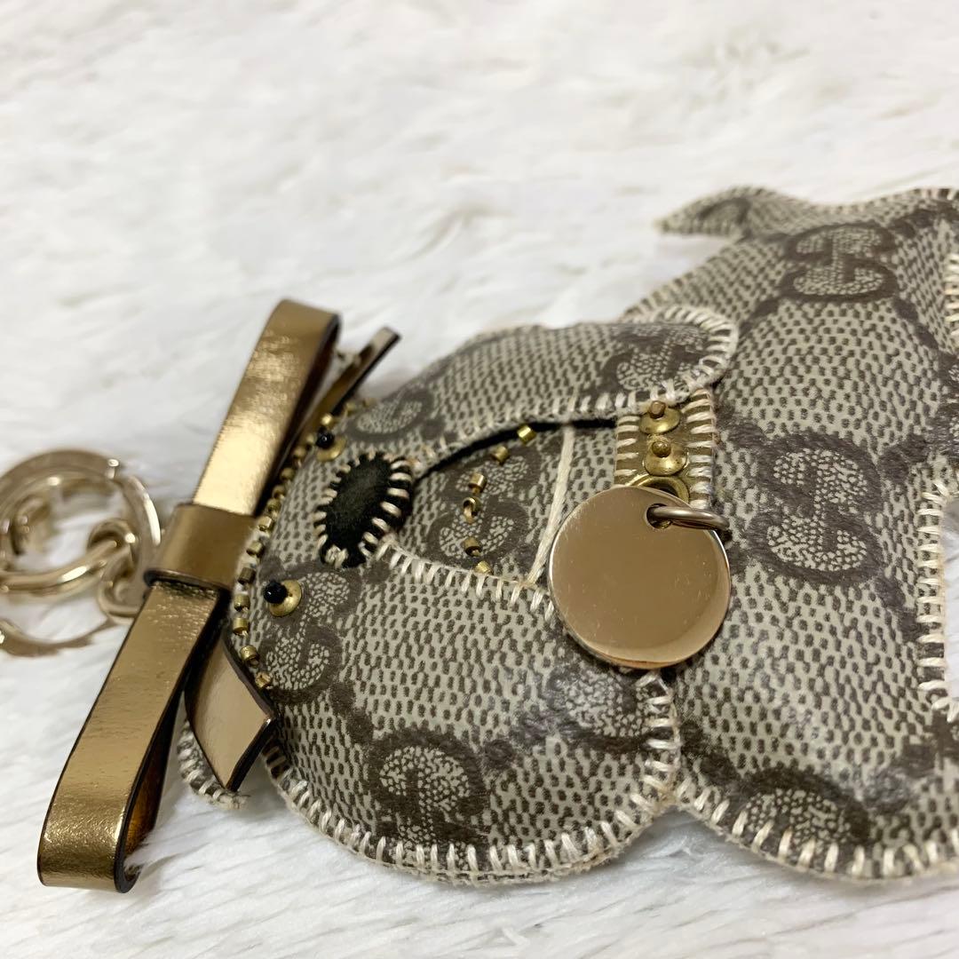 ✨希少極美品✨グッチ グッチョリ ブルドッグ 犬 チャーム キーホルダー