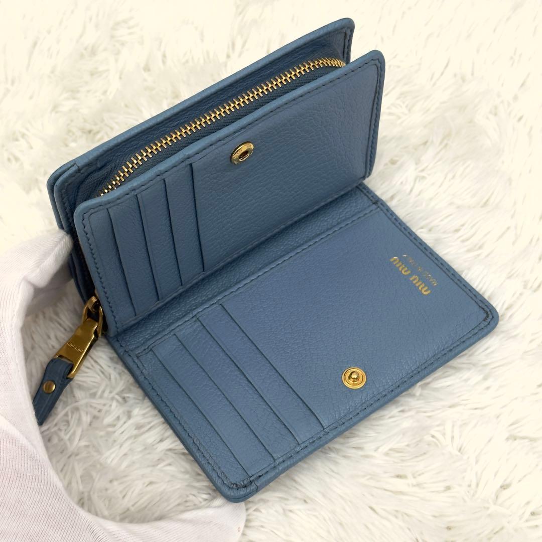 美品⭐️現行 RFID内蔵 MIUMIU ミュウミュウ 財布 マドラス ICチップ