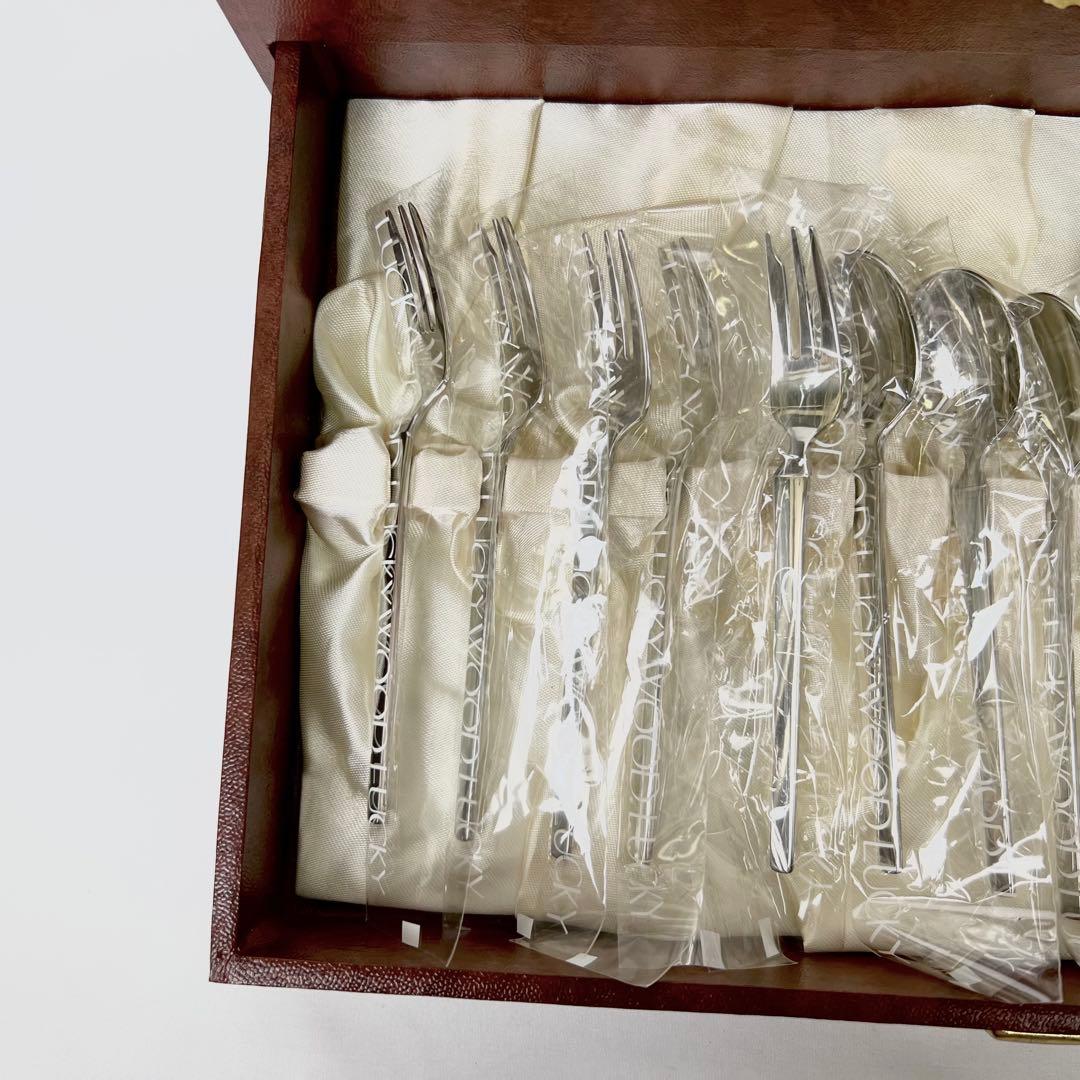 LUCKY WOOD カトラリーセット 35P 最高級ステンレス18/12