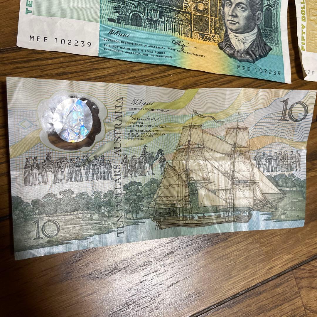 オーストラリア 旧紙幣 セット 5ドル 10ドル 20ドル 50ドル