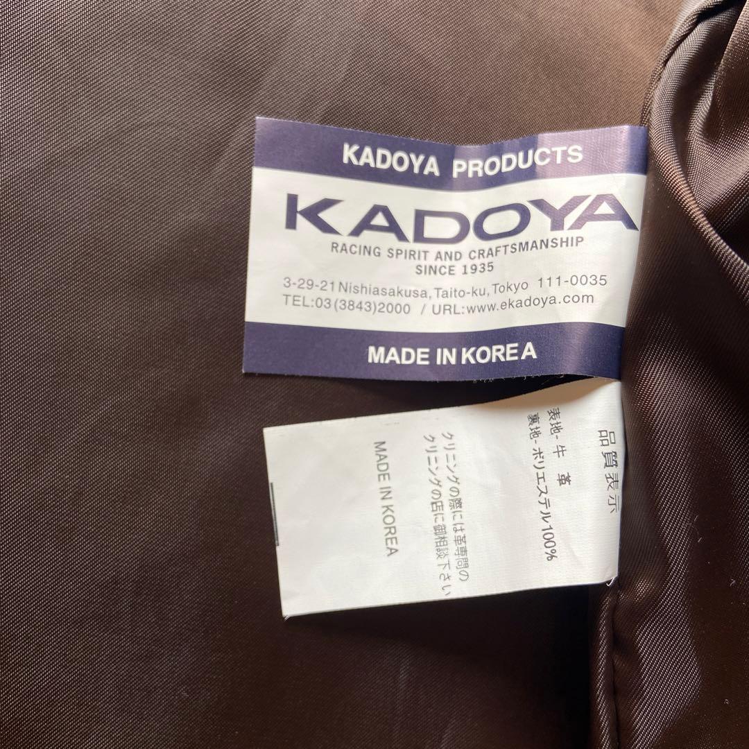 KADOYA　カドヤ　 レザージャケット　シングルライダースS　カウハイド