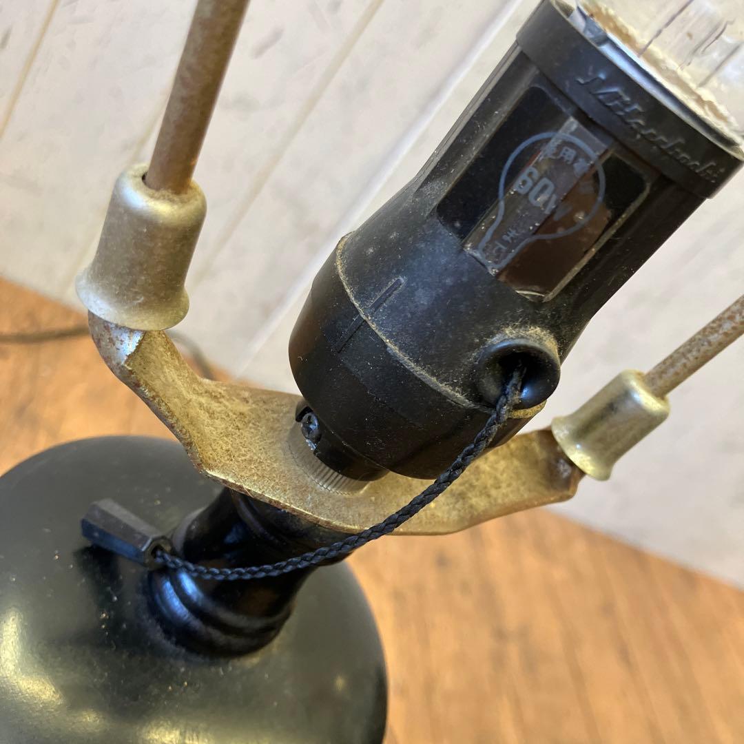 昭和レトロ 陶器製 染付 牡丹 透かし スタンドランプ フロアライト 照明器具