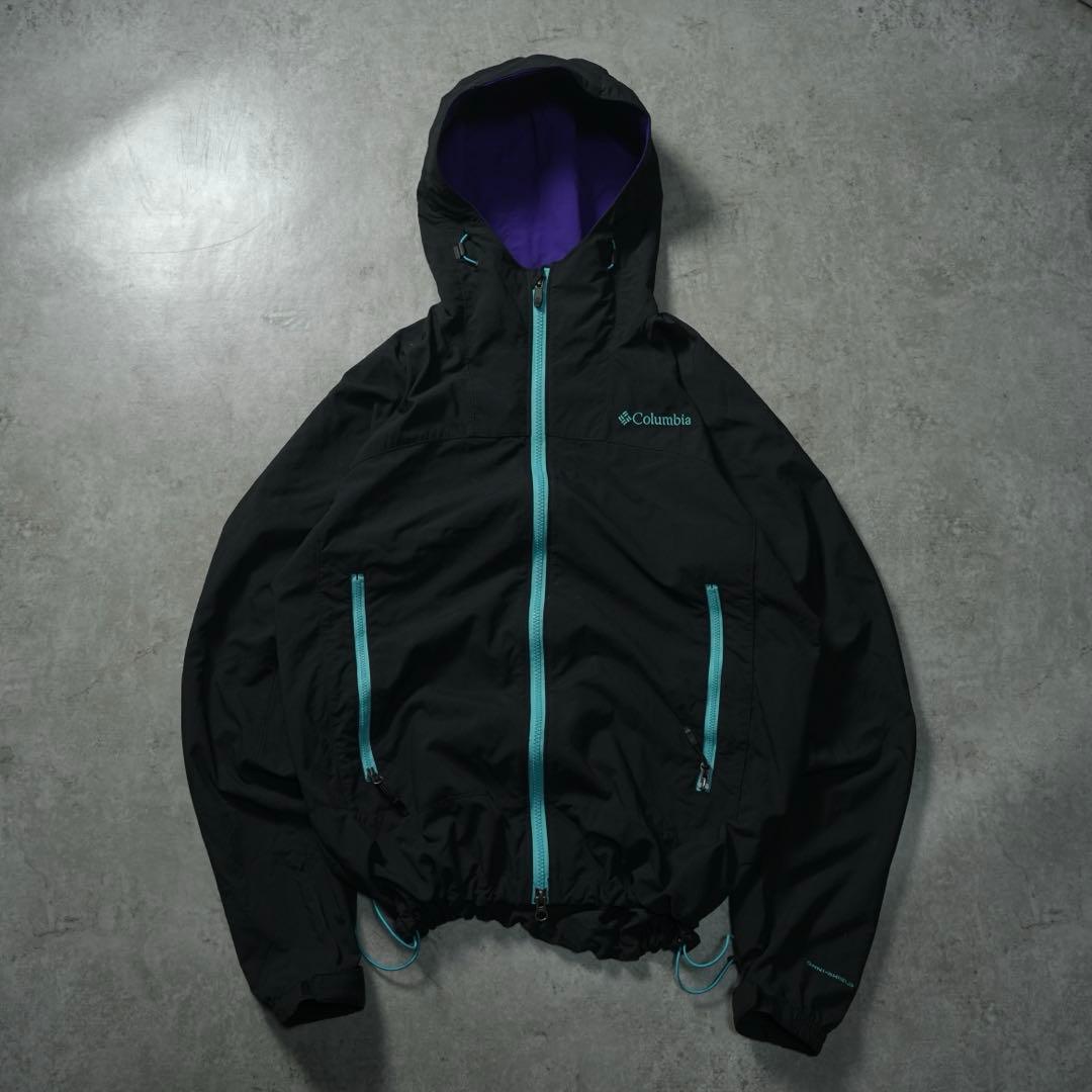 y2k Columbia シェルジャケット tech ブラック シティーボーイ