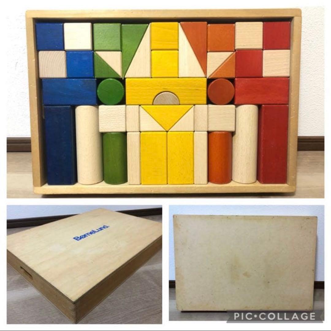 木製玩具　ボーネルンド　カラー積み木　8点セット　おさかな