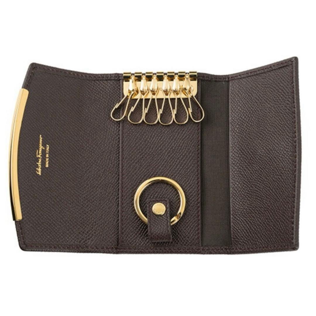 新品 フェラガモ FERRAGAMO キーケース ガーナッシュブラウン