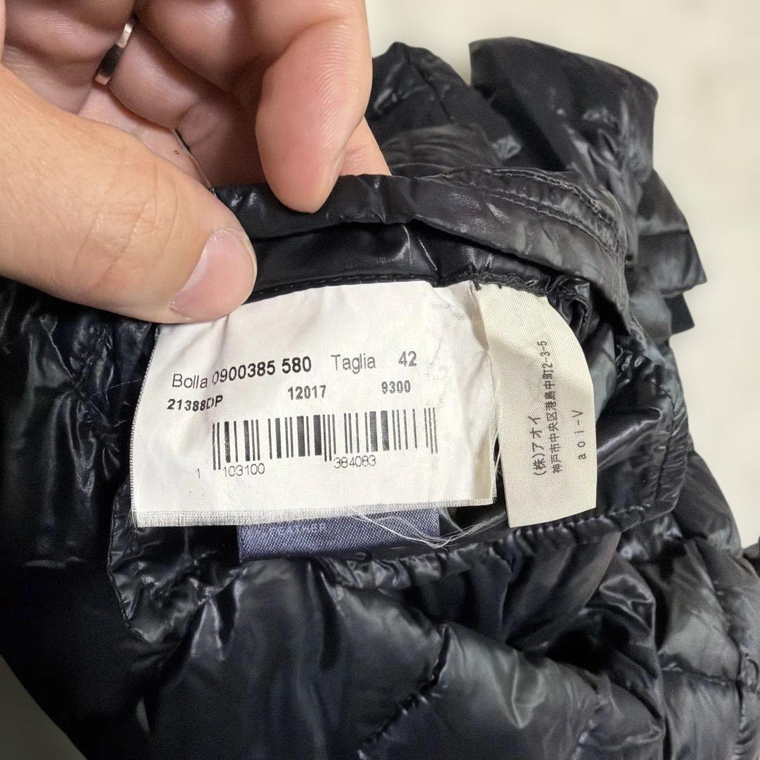 希少XLサイズ相当　ヘルノ　ダウンコート　ライトダウン　レイヤード　ブラック