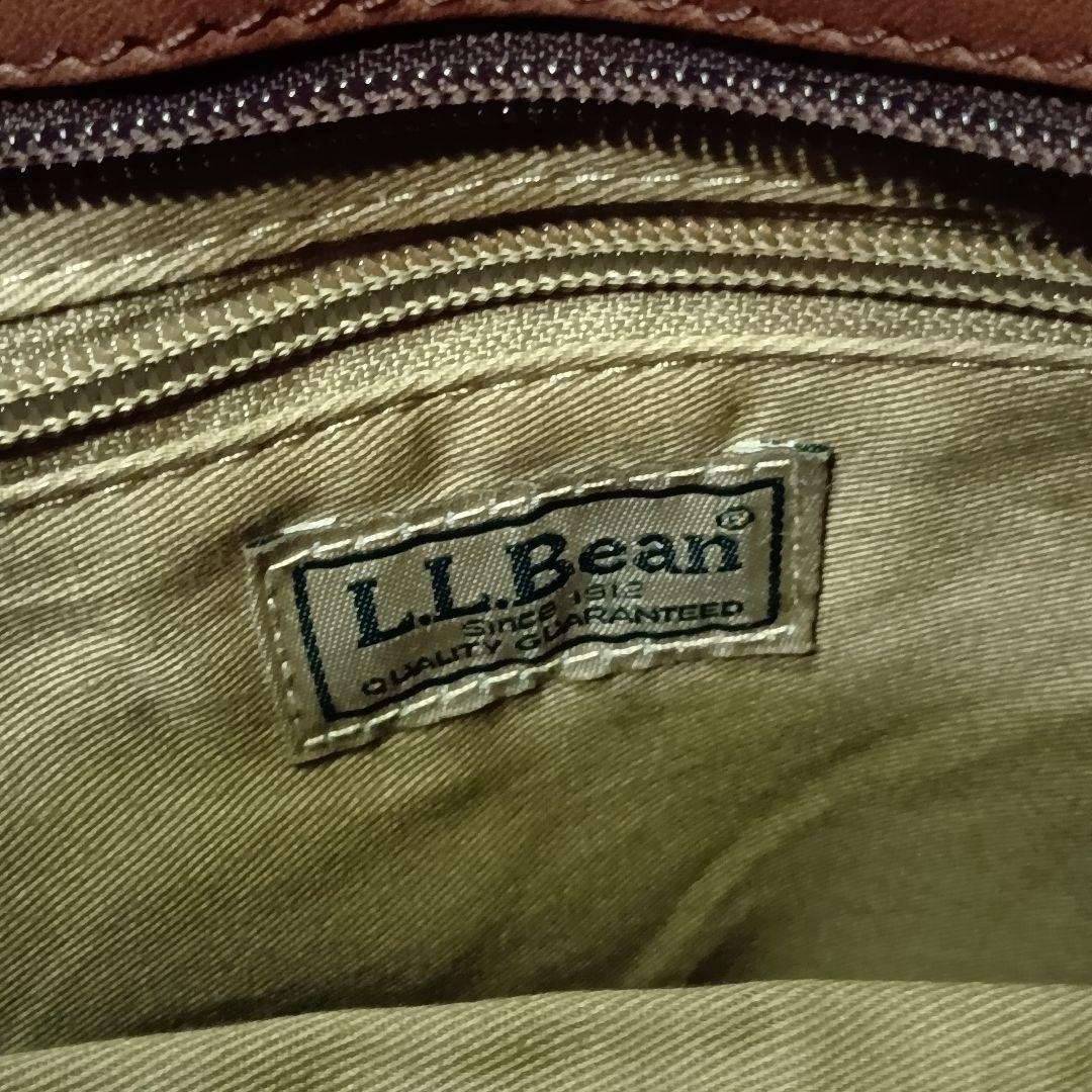 【L.L.Bean】オールレザー トートバッグ 本革 茶 ブラウン