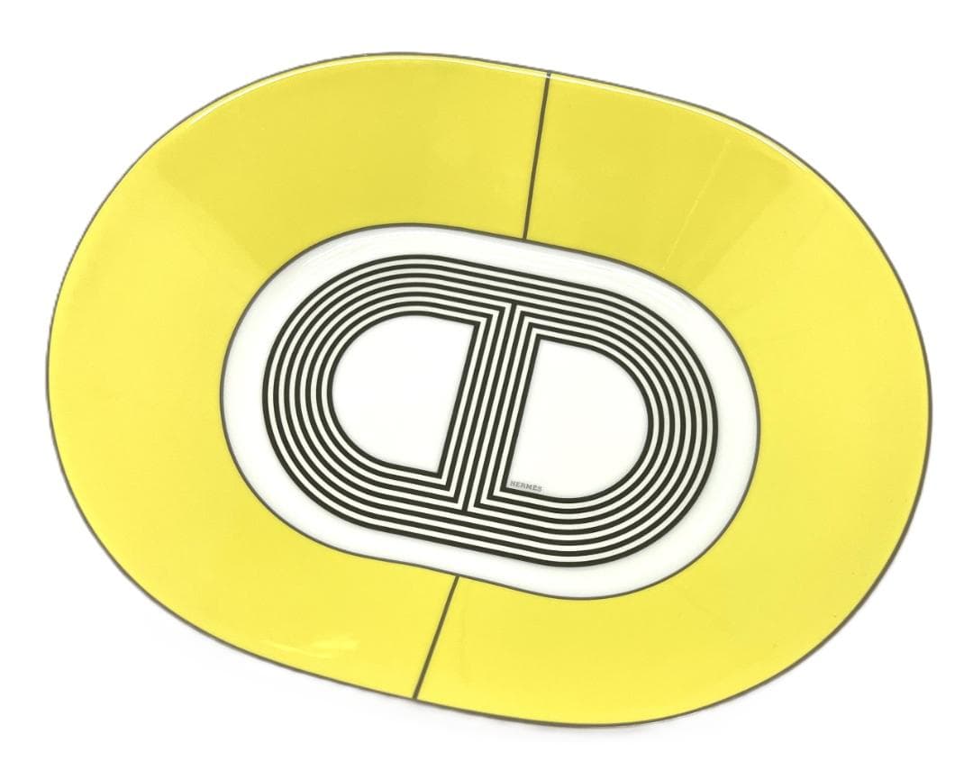 エルメス オーバル プレート 皿 ラリー 24 未使用品！(16085)