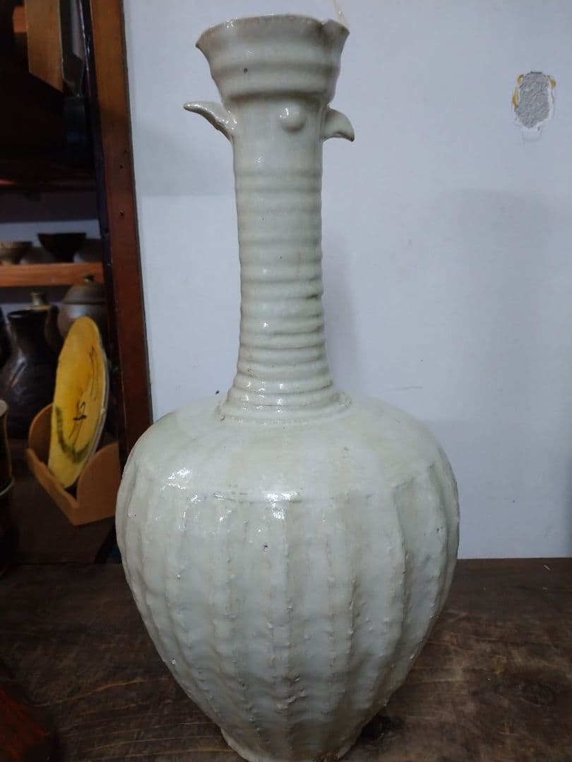 花瓶 益子焼