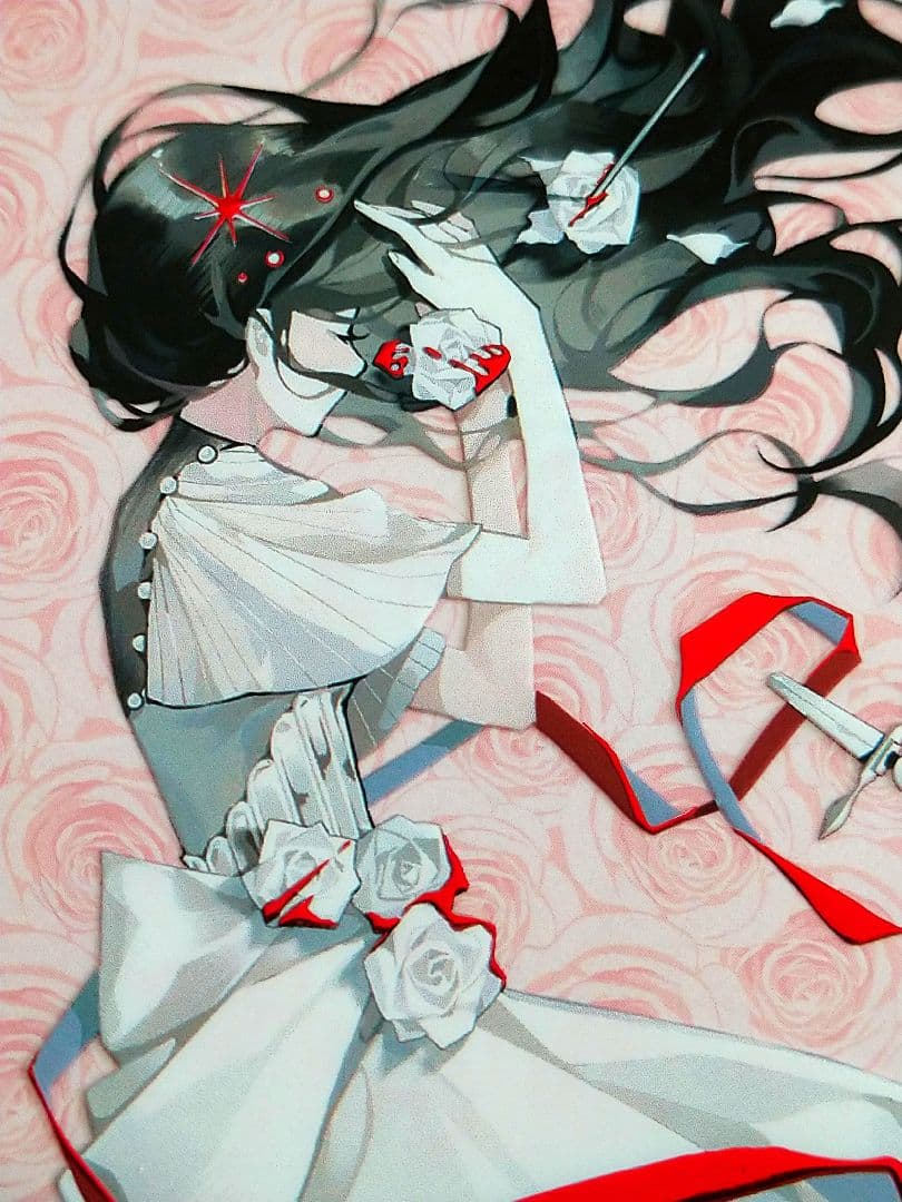 J738＃孤城碎影(烫红金)第九航道切り売り海外人物マステ女の子