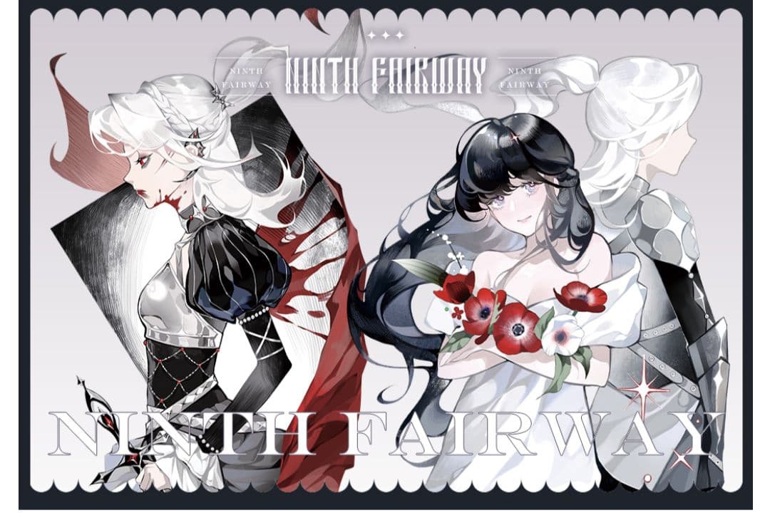 J738＃孤城碎影(烫红金)第九航道切り売り海外人物マステ女の子