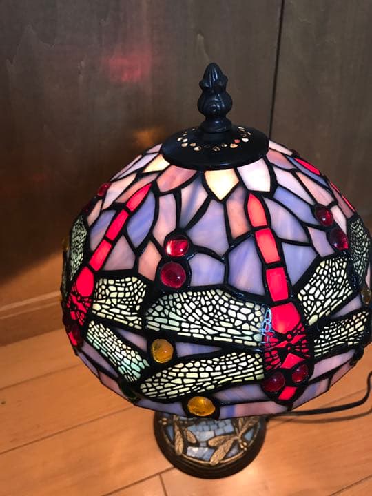 アンティーク　ランプ　トンボ