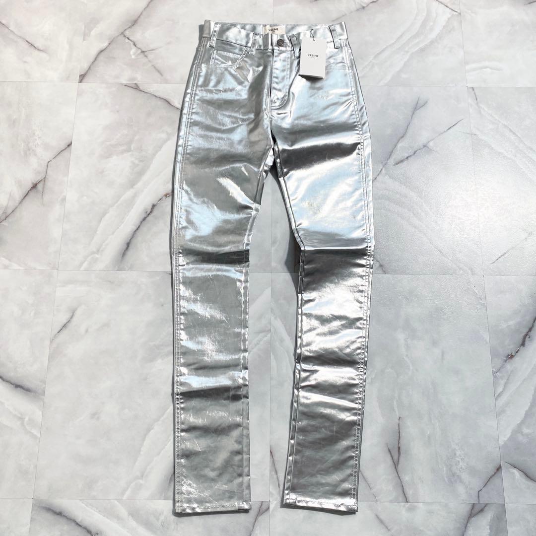 A17227 未使用 セリーヌバイエディスリマン 箔コーティングデニム W26