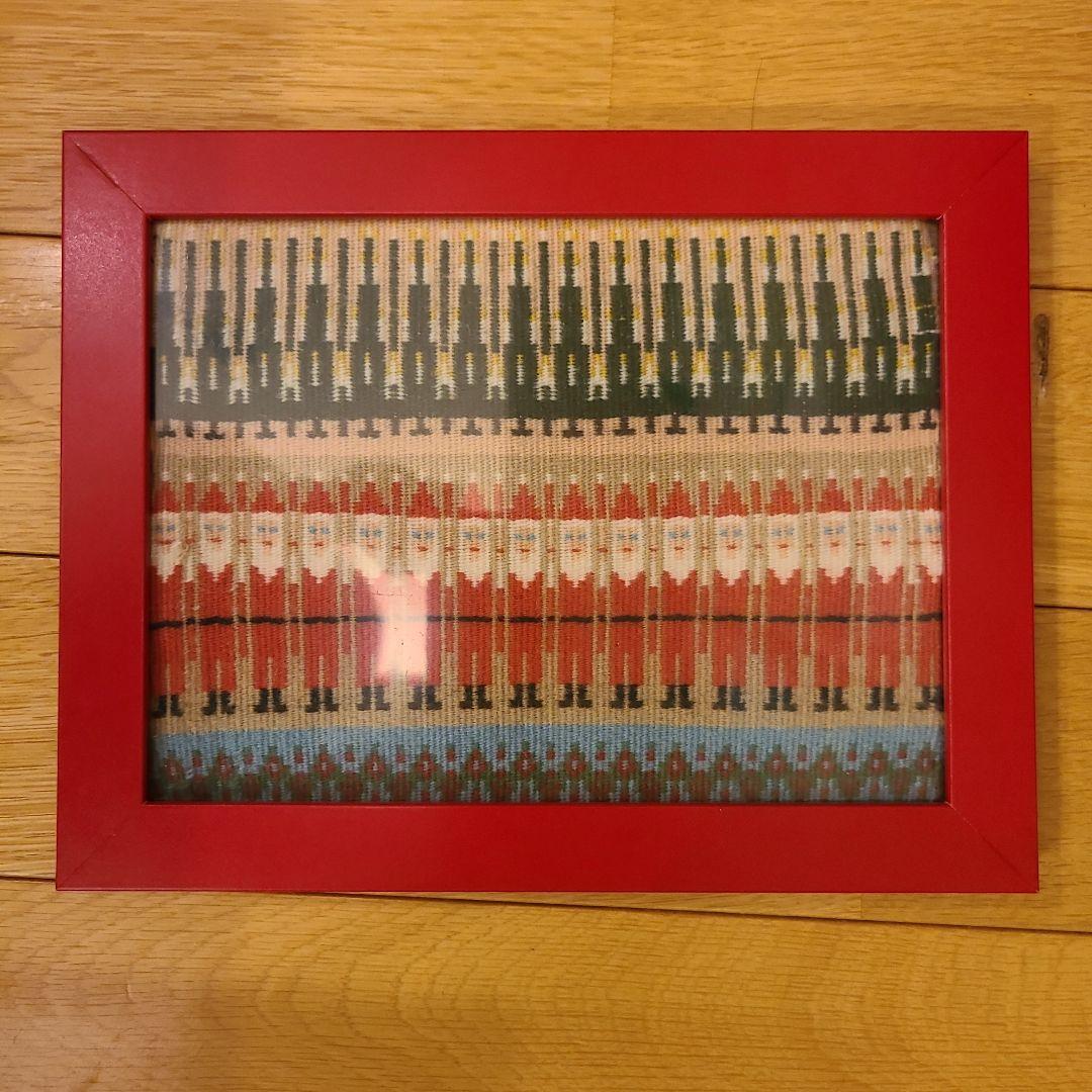 クリスマス　タピストリー　織物　北欧