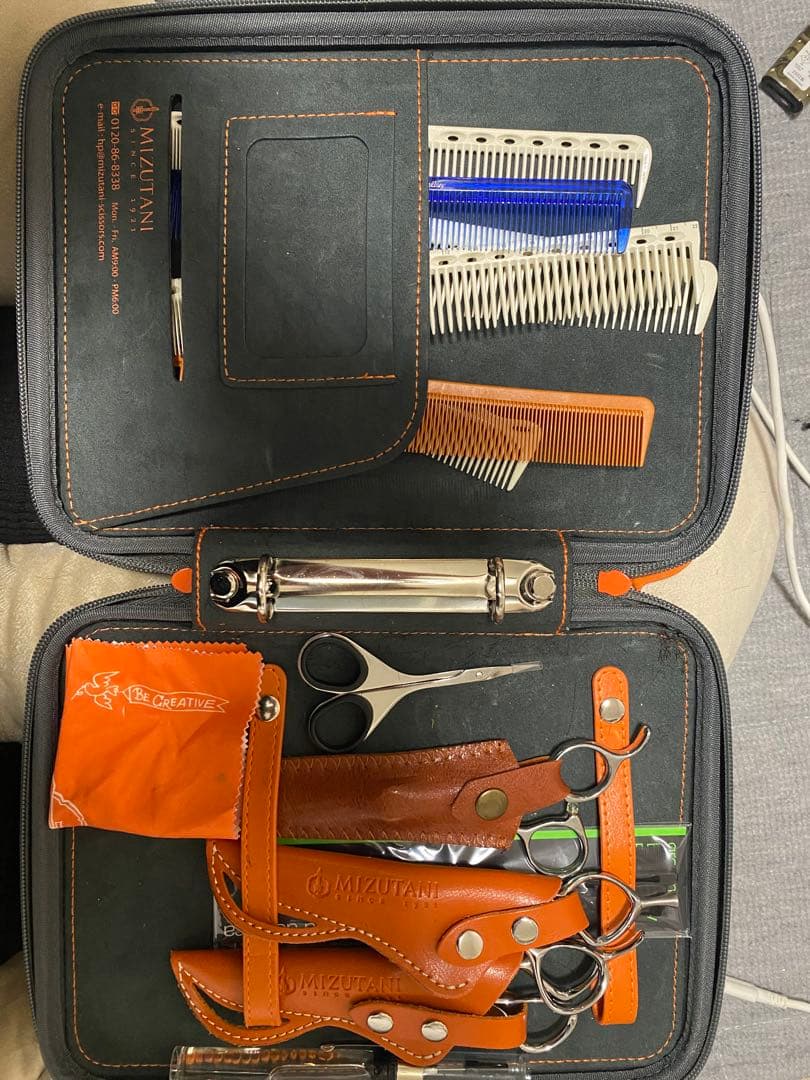 MIZUTANI シザーセット オレンジケース 美品