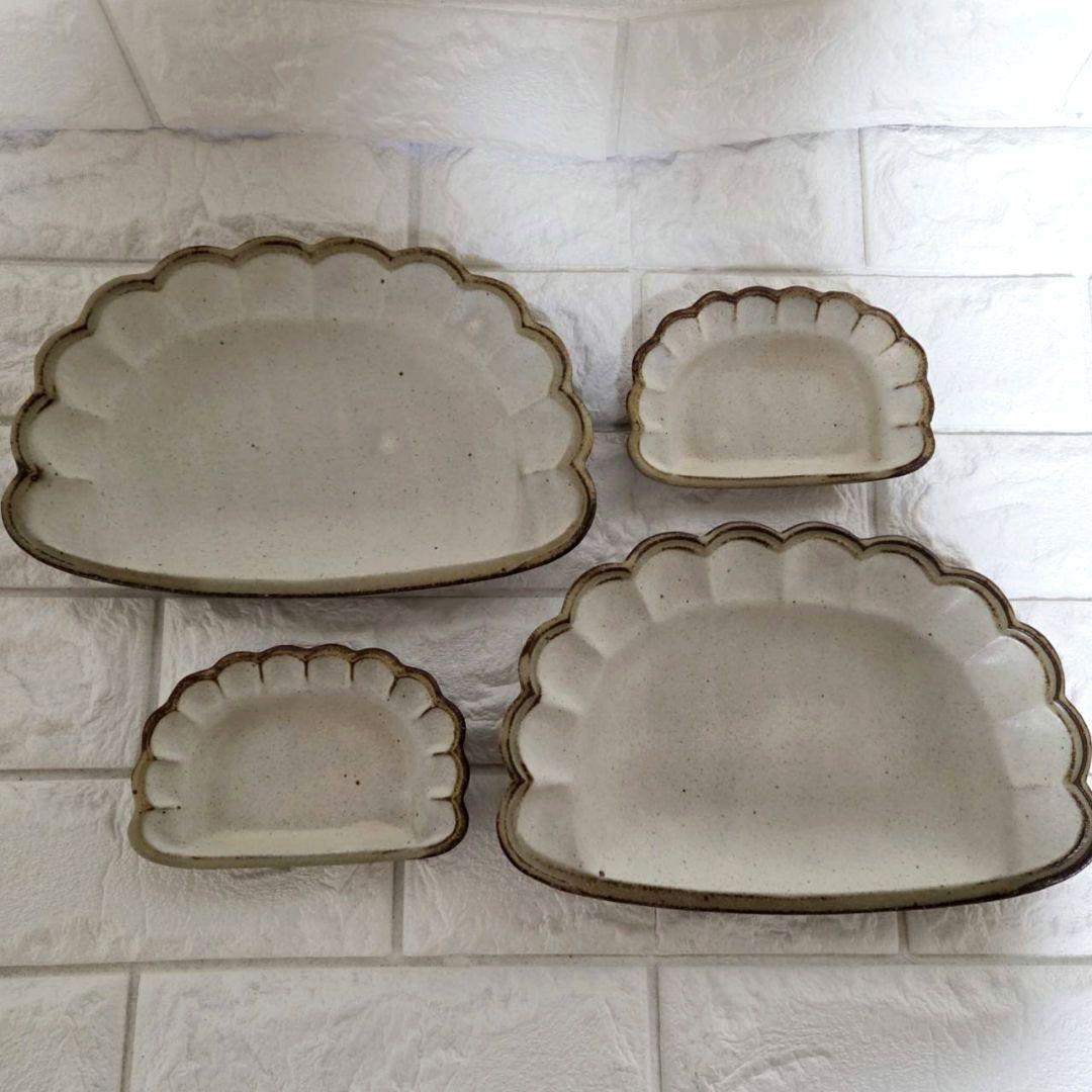 よしざわ窯＊ジャンボ餃子 2枚＊餃子 小皿 2枚＊4枚セット【未使用】