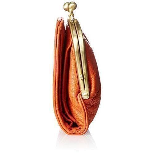 新品　レディース　お財布　コンパクト　がま口　オレンジ　水玉　ドット　ズッケロ