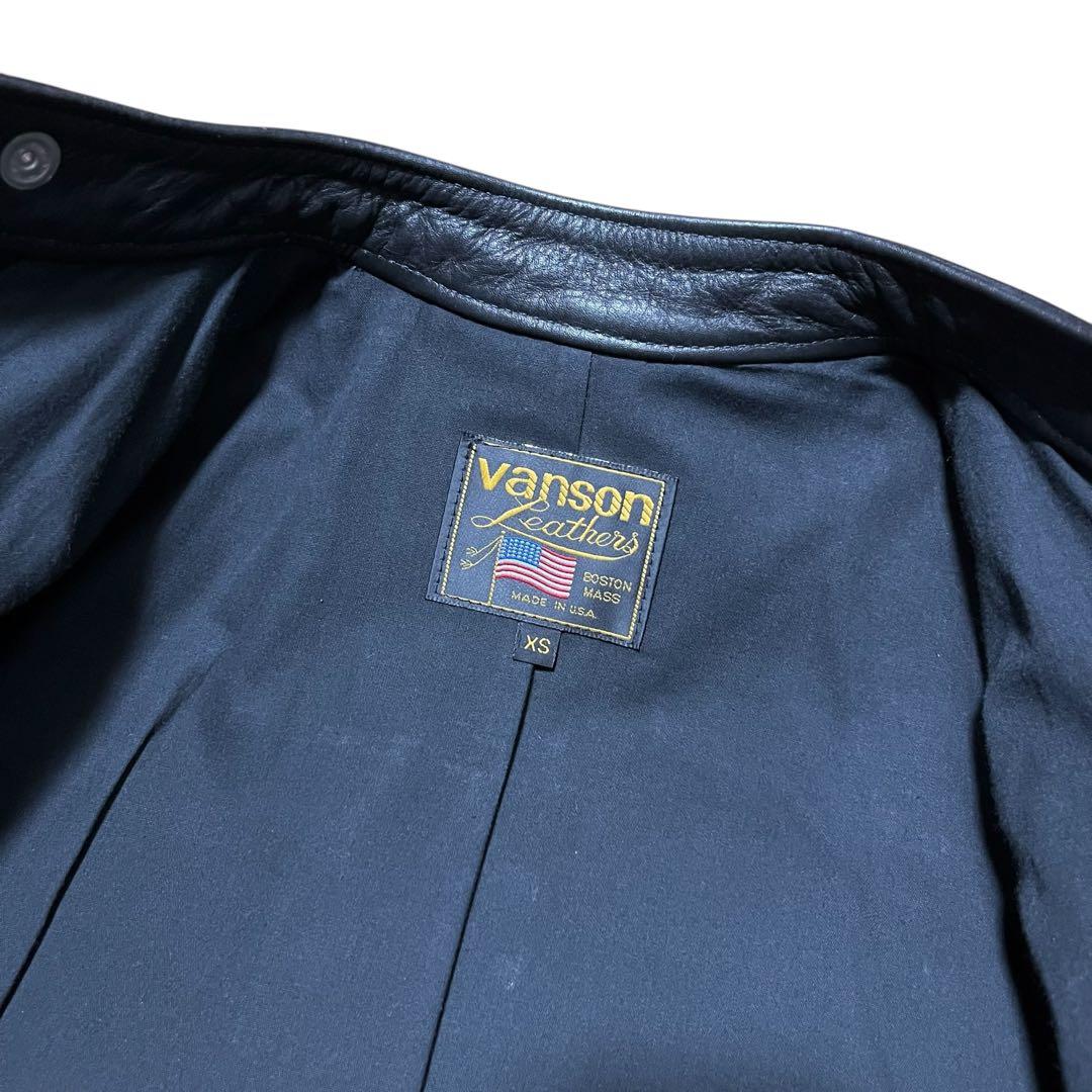 美品vanson バンソン VAJ3 ジュンヤモデル ライダース ジャケットXS