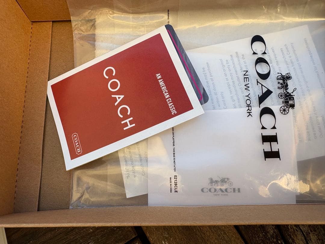 【未使用】COACH ブラック レザー 長財布　箱・袋付き