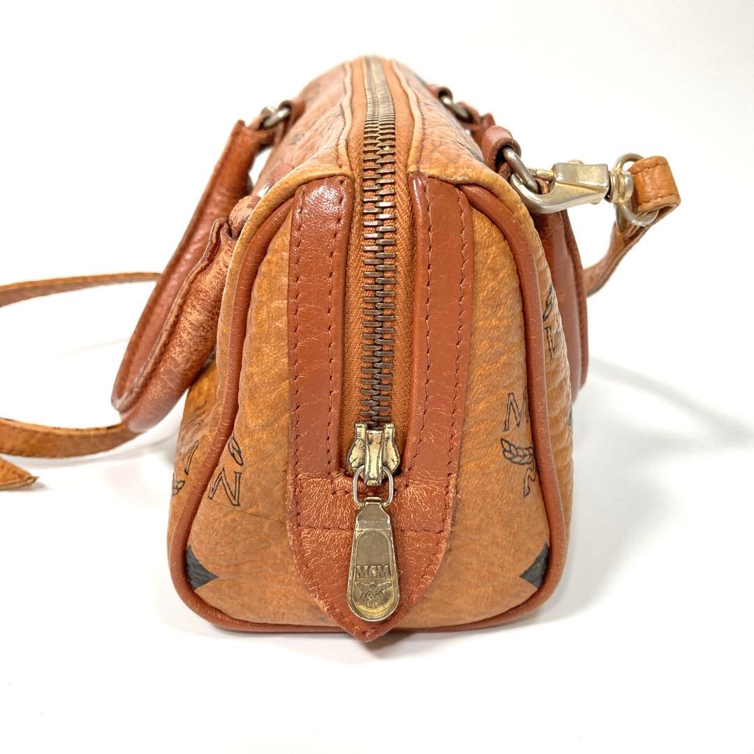 MCM ヴィセトス ロゴグラム ボストンバッグ 2WAY ショルダーバッグ