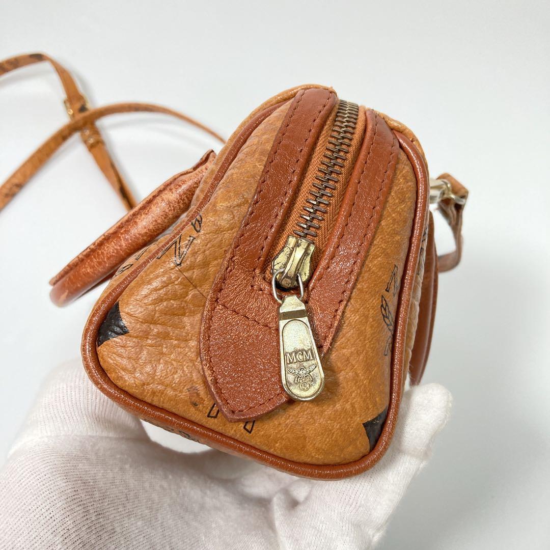 MCM ヴィセトス ロゴグラム ボストンバッグ 2WAY ショルダーバッグ